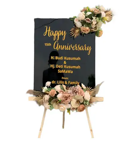Papan Bunga Akrilik Bulu Sari