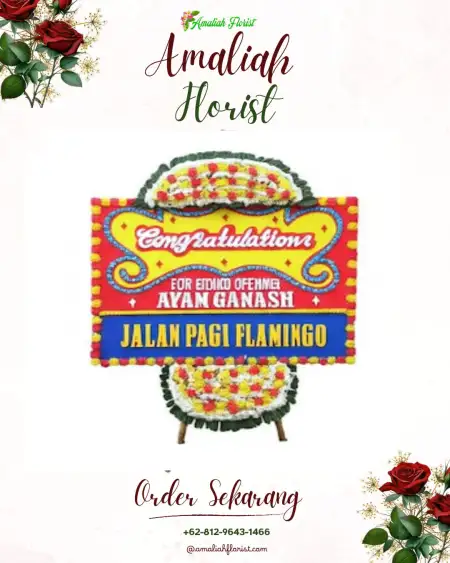 Sewa Papan Bunga Bulu Sari